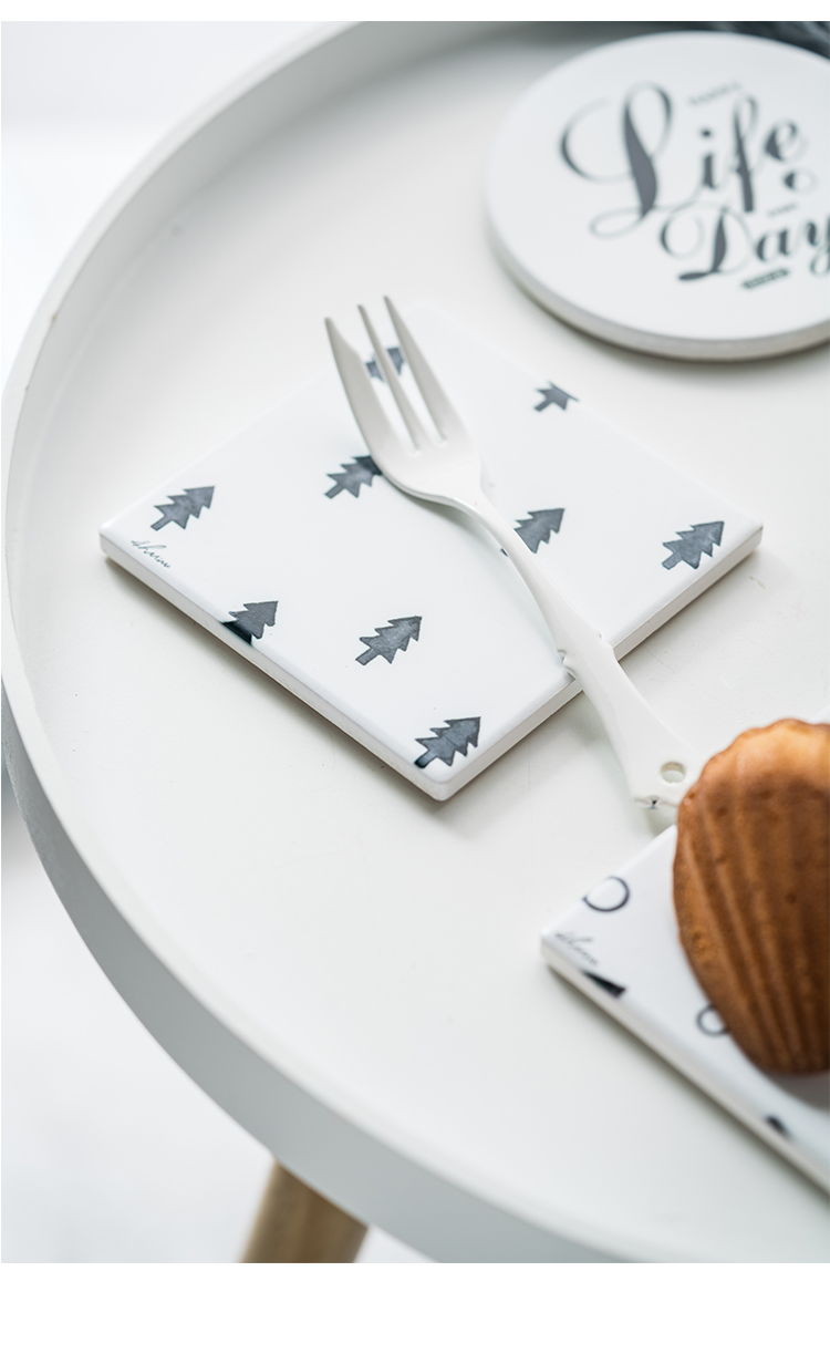 Cartoon Pattern Ceramic Coasters